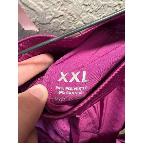 Azalea Pink Scrub Set Woman’s Size XXL NEW Top And Bottoms - Picture 8 of 14